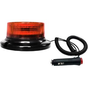 COMLZD Mini Small Photovoltaic Strobe Light, 12V-24V Blue 30 LED Head Bead Warning Safety Flash Beacon Light for Vehicle Forklift Tractor (Blue, Ordinary Style)
