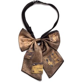 Steampunk Vintage Bow Tie Handmade for Men Gothic Costume Accessory