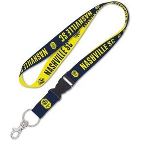 WinCraft Nashville SC Lanyard with Detachable Buckle, 1"