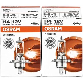 Osram H4 64193 Halogen Bulbs Car Bulb Headlamp light Bulbs. Pack of 2.