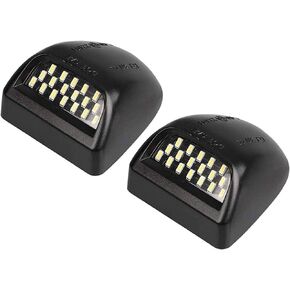 LED License Plate Lights Lamp Super Bright Assembly Replacement For Cadillac Escalade Chevy Silverado 1500 2500 3500 Suburban Tahoe GMC Sierra 1500 2500 3500 Yukon XL 2-pack