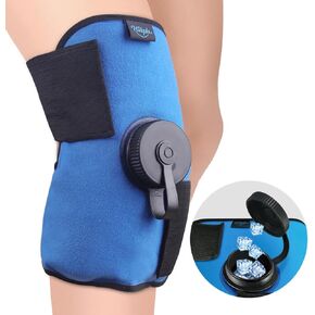 Hilph Refillable Ice Bag Wrap for Knee Injuries, Long-Lasting Cold Ice Pack for Knee Replacement Surgery, Pain Relief, Meniscus Tear, ACL, Swelling, Achy, Portable for Traveling, Trip and Outdoor