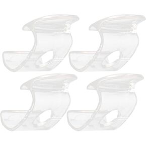 DOITOOL 4pcs Roller Shade Parts Hem Grips Window Roller Blinds Shades Clear Handle Pull Lifting Clamp Pull for Roller Shades Blinds Rolling Curtain Accessories