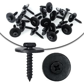 10pcs Metal Car Bolt Screw Body Fender Wheelhouse Bumper Hood Retainer Clips A15100800ux0092