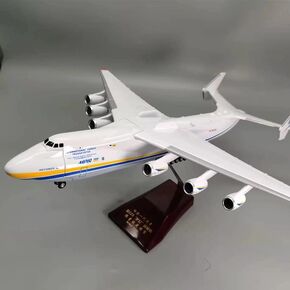 Antonov An-225 An-124 Mriya Plastic Airplane Model 1/200 Show Adult Collectible Toy Boy Large Ukrainian Transport Aircraft ABS Plastic Plane Model(White)