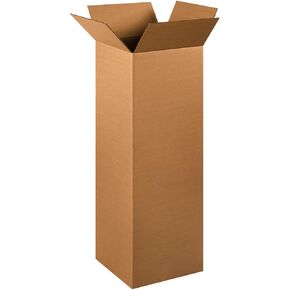 12 x 12 x 36 Corrugated Cardboard Boxes, Tall 12"L x 12"W x 36"H, Pack of 15 | Shipping, Packaging, Moving, Storage Box for Home or Business, Strong Wholesale Bulk Boxes