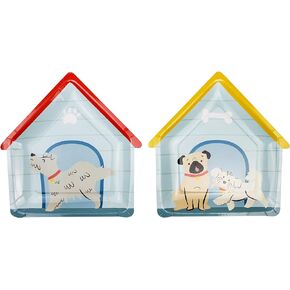 Dog House Paper Plates, 12 ct | Dog Birthday Party Supplies | Puppy Themed Paper Plates