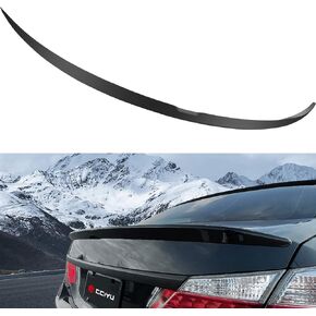 cciyu Black ABS Rear Spoiler Wing for 2013 2014 2015 2016 for Honda for Accord Stylish Trunk Spoiler Wing