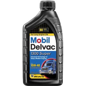 Mobil (120429-6PK) Delvac 1300 Super 15W-40 Motor Oil - 1 Quart, (Pack of 6)