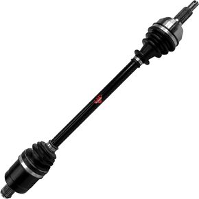Rugged Rear Left/Right Performance Axle for (2014-15) Yamaha Grizzly 700 FI 4x4 Auto/EPS/EPS SE, in CNC Precision Components, Stainless-Steel Clamps Coated for Protection (See Fitments in Description)