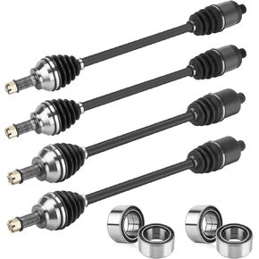 Youxmoto Front + Rear CV Axles & Wheel Bearing Kit Fit for Polaris RZR RS1/ RZR XP 1000/ RZR XP 4 Turbo 2016 2017 2018 2019 2020 2021; 4340 Chromoly Steel CV Axle Drive Shaft, 4 Sets