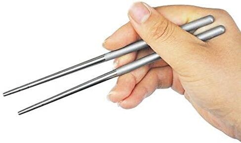TiTo Solid Titanium Chopsticks for Camping Picnic and Hiking Reusable Lightweight Outdoor Tableware 1 Pairs (6x160mm) in Saudi Arabia
