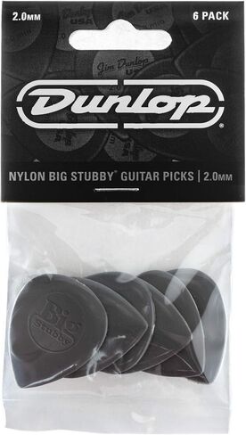 JIM DUNLOP 445P1.0 نايلون كبير قصير، رمادي فاتح، 1.0 مم، 6/عبوة اللاعبين in Saudi Arabia