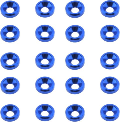 TAODAN 20pcs M3 Finishing Countersunk Washers, Head Washers Gaskets Cup Shim for Screw RC/FPV/PC/Drone/Mechanical Accessories Parts, Black in Saudi Arabia