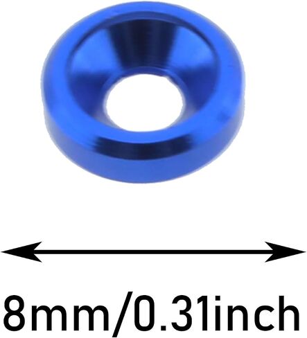 TAODAN 20pcs M3 Finishing Countersunk Washers, Head Washers Gaskets Cup Shim for Screw RC/FPV/PC/Drone/Mechanical Accessories Parts, Black in Saudi Arabia