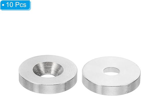 PATIKIL M4 Finish Countersunk Washer, 30pcs 13mm Dia. 3mm Tall Solid 304 Stainless Steel CNC Finish Cup Washer Flat Screw Head Gasket for Construction in Saudi Arabia
