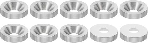 PATIKIL M4 Finish Countersunk Washer, 30pcs 13mm Dia. 3mm Tall Solid 304 Stainless Steel CNC Finish Cup Washer Flat Screw Head Gasket for Construction in Saudi Arabia