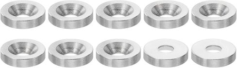 PATIKIL M4 Finish Countersunk Washer, 30pcs 13mm Dia. 3mm Tall Solid 304 Stainless Steel CNC Finish Cup Washer Flat Screw Head Gasket for Construction in Saudi Arabia