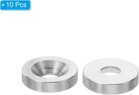 PATIKIL M4 Finish Countersunk Washer, 30pcs 13mm Dia. 3mm Tall Solid 304 Stainless Steel CNC Finish Cup Washer Flat Screw Head Gasket for Construction in Saudi Arabia