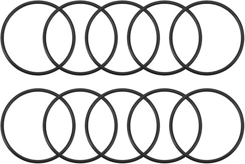 uxcell Nitrile Rubber O-Rings 57mm OD 50.8mm ID 3.1mm Width, Metric Sealing Gasket, Pack of 10 in Saudi Arabia