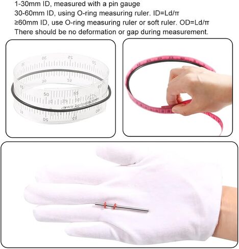 uxcell Nitrile Rubber O-Rings 57mm OD 50.8mm ID 3.1mm Width, Metric Sealing Gasket, Pack of 10 in Saudi Arabia