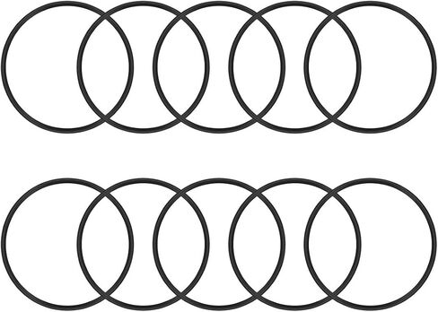 uxcell Nitrile Rubber O-Rings 57mm OD 50.8mm ID 3.1mm Width, Metric Sealing Gasket, Pack of 10 in Saudi Arabia
