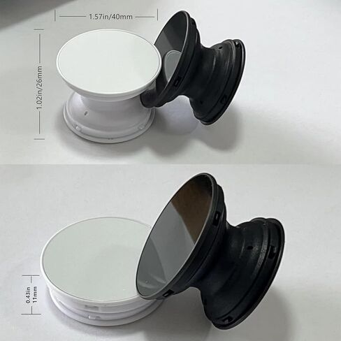 حامل الهواتف المحمولة والأجهزة اللوحية من Birsppy ATAZUA (عبوة من 3 قطع) - رخام أسود وذهبي وردي وقلب مبتسم أبيض in Kuwait