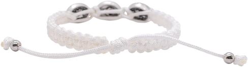 Miraculous Medal Woven Bracelet | Adjustable Size | Christian Fashion Accessory | Great Catholic Gift for First Confession and First Holy Communion | Made in Italy in Saudi Arabia
