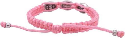 Miraculous Medal Woven Bracelet | Adjustable Size | Christian Fashion Accessory | Great Catholic Gift for First Confession and First Holy Communion | Made in Italy in Saudi Arabia