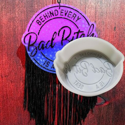 وراء كل قالب سيليكون منعش للسيارة السيئة - قالب منعش للهواء - قالب معطر للخرز العطري - راتنجات الإيبوكسي - قالب صابون الشموع - مادة سميكة مطورة - آمن في الفرن in Kuwait