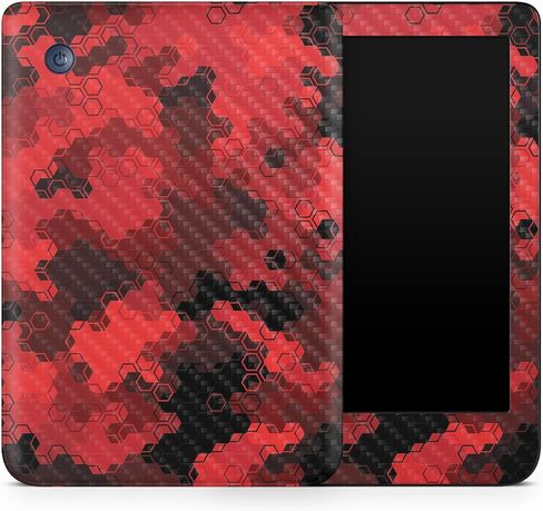 Carbon Fiber Tablet Skin Compatible with Kobo Clara 2E (2022) - American Eagle - Premium 3M Vinyl Protective Wrap Decal Cover - Easy to Apply | Crafted in The USA by MightySkins in Saudi Arabia