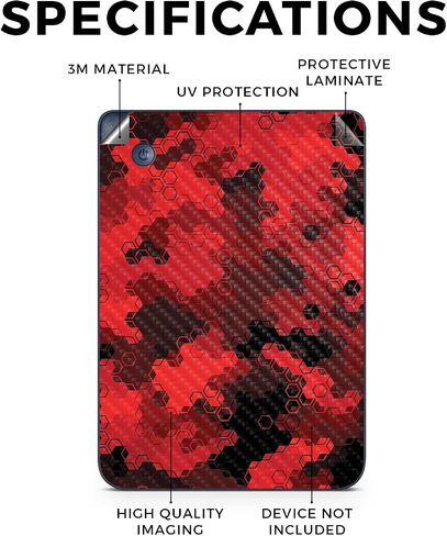 Carbon Fiber Tablet Skin Compatible with Kobo Clara 2E (2022) - American Eagle - Premium 3M Vinyl Protective Wrap Decal Cover - Easy to Apply | Crafted in The USA by MightySkins in Saudi Arabia