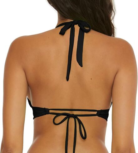 BECCA Women's Coast Halter Bikini Top, Adjustable, Tie Back, Swimwear Separates in Saudi Arabia
