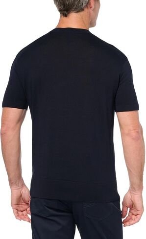 A｜X ARMANI EXCHANGE Men's Short Sleeve Textured Cotton Crew Sweater in Saudi Arabia