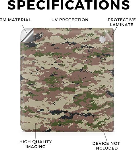 غلاف الكمبيوتر اللوحي متوافق مع Kobo Libra 2 (2023) - Urban Camo - غطاء لاصق واقٍ من الفينيل الفاخر 3M - سهل الاستخدام | صُنع في الولايات المتحدة الأمريكية بواسطة MightySkins in Saudi Arabia