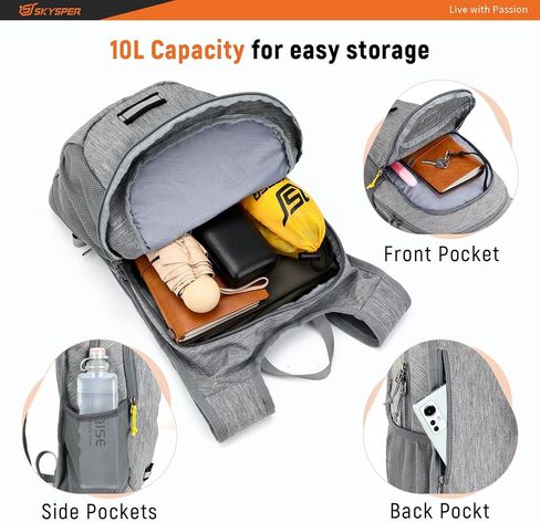 SKYSPER Small Hiking Backpack 10L Packable Lightweight Back Pack Foldable Travel Daypack for Women Men in Saudi Arabia