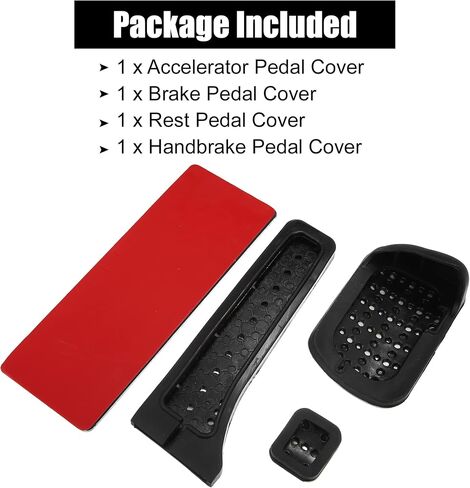 X AUTOHAUX 4 Pcs Accelerator Pedal and Brake Pedal Cover Set Car Pedal Pad for MercedesBenz W203 W204 W210 W211 W212 Metal Rubber Silver Tone Black in Saudi Arabia