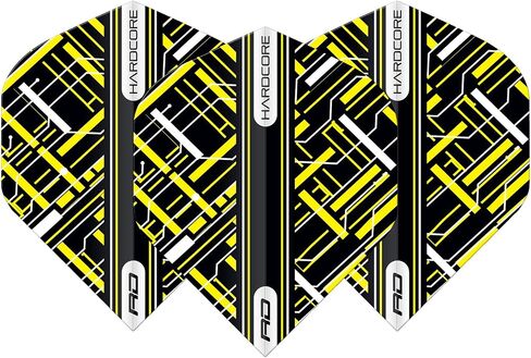 RED DRAGON Hardcore Radical Dart Flights - 4 Sets Per Pack (12 Dart Flights in Total) in Saudi Arabia