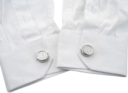 button cover Letters A-Z shirt button covers tuxedos button covers for men Can be used for tuxedos shirts, business or formal occasions to attend jewelry accessories (N) in Saudi Arabia