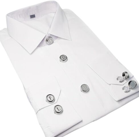button cover Letters A-Z shirt button covers tuxedos button covers for men Can be used for tuxedos shirts, business or formal occasions to attend jewelry accessories (N) in Saudi Arabia