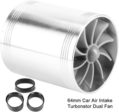 Fuel Saver Pro,Cold Air Intake,Air Intake,Fuel Saver for Car,Turbine Fan,Car Air Intake Turbonator Twin Fan Turbine Super Gas Fuel Saver Turbo in Saudi Arabia