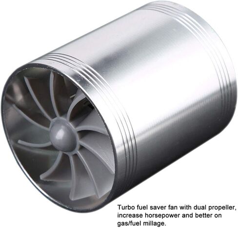 Fuel Saver Pro,Cold Air Intake,Air Intake,Fuel Saver for Car,Turbine Fan,Car Air Intake Turbonator Twin Fan Turbine Super Gas Fuel Saver Turbo in Saudi Arabia