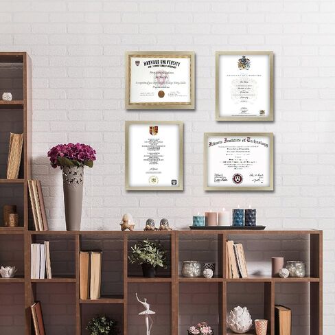8.5x11 Picture Frame Certificate Frames Set, 12 Count, 8.5 x 11 Frames Bulk for Award Certificate Document Diploma, School, Office, Home Display ,Wall or Tabletop Display (Brown) in Saudi Arabia