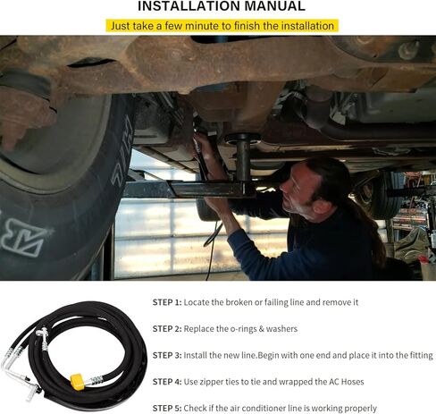 مجموعة خطوط استبدال خط التيار المتردد الخلفي لـ 2015-2020 تاهو، يوكون، إسكاليد طقم خرطوم التيار المتردد الخلفي المساعد لخط تكييف الهواء YSH34913 (سبائك الألومنيوم) in Kuwait