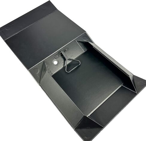 Folding Box File Binder Folder - Portable and Convenient Document Organizer with Magnetic Closure - Instantly Fold and Unfold to Save Space. Made from Eco-Friendly Recycled Carboard. (Pack of 4) in Saudi Arabia
