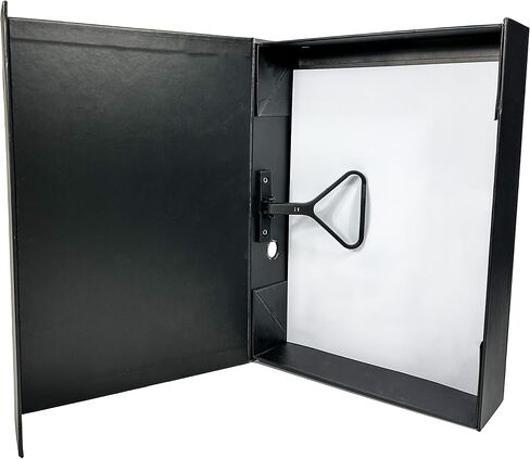 Folding Box File Binder Folder - Portable and Convenient Document Organizer with Magnetic Closure - Instantly Fold and Unfold to Save Space. Made from Eco-Friendly Recycled Carboard. (Pack of 4) in Saudi Arabia