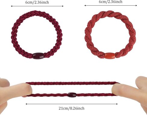 ربطات شعر للشعر السميك، 32 قطعة من ربطات الشعر المطاطية من Tyfthui، حاملات ذيل الحصان، أساور ربطات شعر للنساء والفتيات، لا تسبب ضررًا ولا تجاعيد، مرنة لشعر المرأة متعددة الألوان in Kuwait