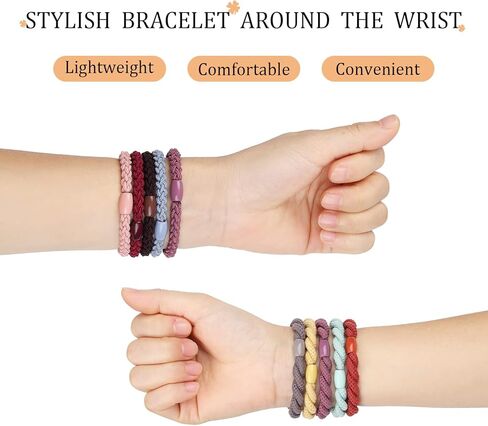 ربطات شعر للشعر السميك، 32 قطعة من ربطات الشعر المطاطية من Tyfthui، حاملات ذيل الحصان، أساور ربطات شعر للنساء والفتيات، لا تسبب ضررًا ولا تجاعيد، مرنة لشعر المرأة متعددة الألوان in Kuwait