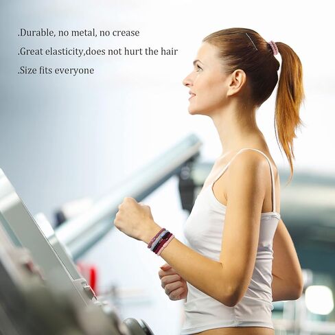 ربطات شعر للشعر السميك، 32 قطعة من ربطات الشعر المطاطية من Tyfthui، حاملات ذيل الحصان، أساور ربطات شعر للنساء والفتيات، لا تسبب ضررًا ولا تجاعيد، مرنة لشعر المرأة متعددة الألوان in Kuwait