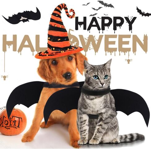 Dog Bat Wings Halloween Costume for Cat Dog Pet Halloween Bat Wing Dog Bat Costume Halloween Decoration Pet Apparel Cosplay (Medium) in Saudi Arabia